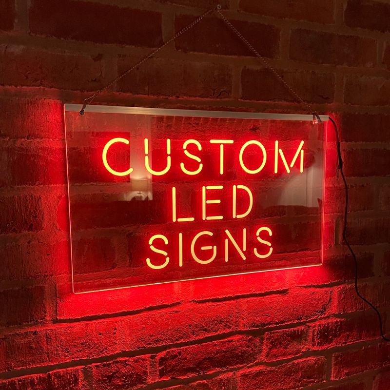 Custom LED Neon Sign, Personalised Light Up Illuminated Home Bar