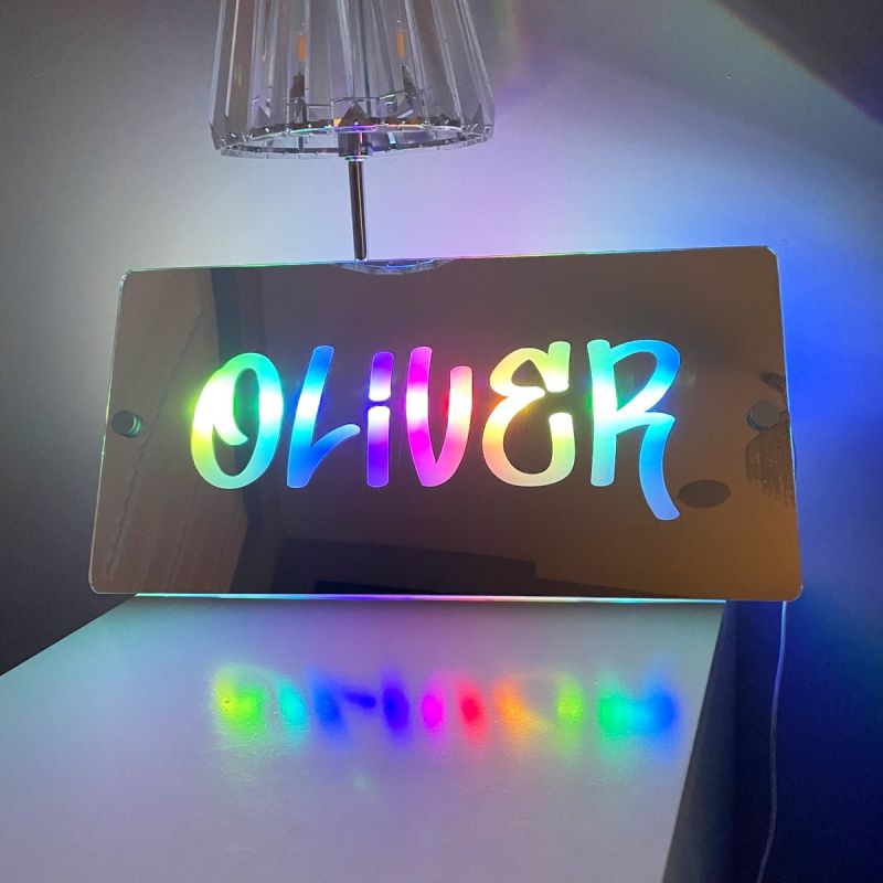 Custom light sales up name sign
