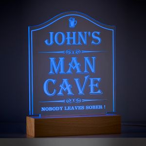 Personalised LED Man Cave Sign Light