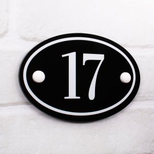 Oval House Number - 15cm x 10cm