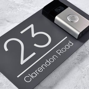 Ring Doorbell House Number Sign