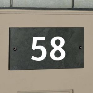 Slate House Number 10cm x 20cm