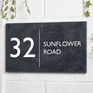 Chesterton Slate House Sign 20cm x 35cm