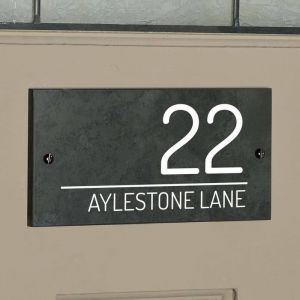 Bayswater Slate House Sign 10cm x 20cm