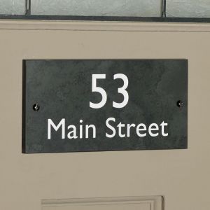 Slate House Sign 10cm x 20cm