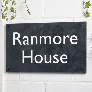 Slate House Sign 20cm x 35cm