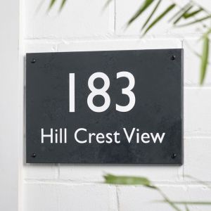 slate house sign 20cm x 30cm