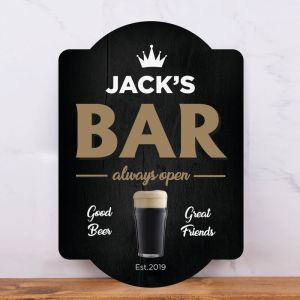 Personalised Stout Bar Sign