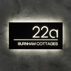 Illuminated House Sign 50cm x 25cm