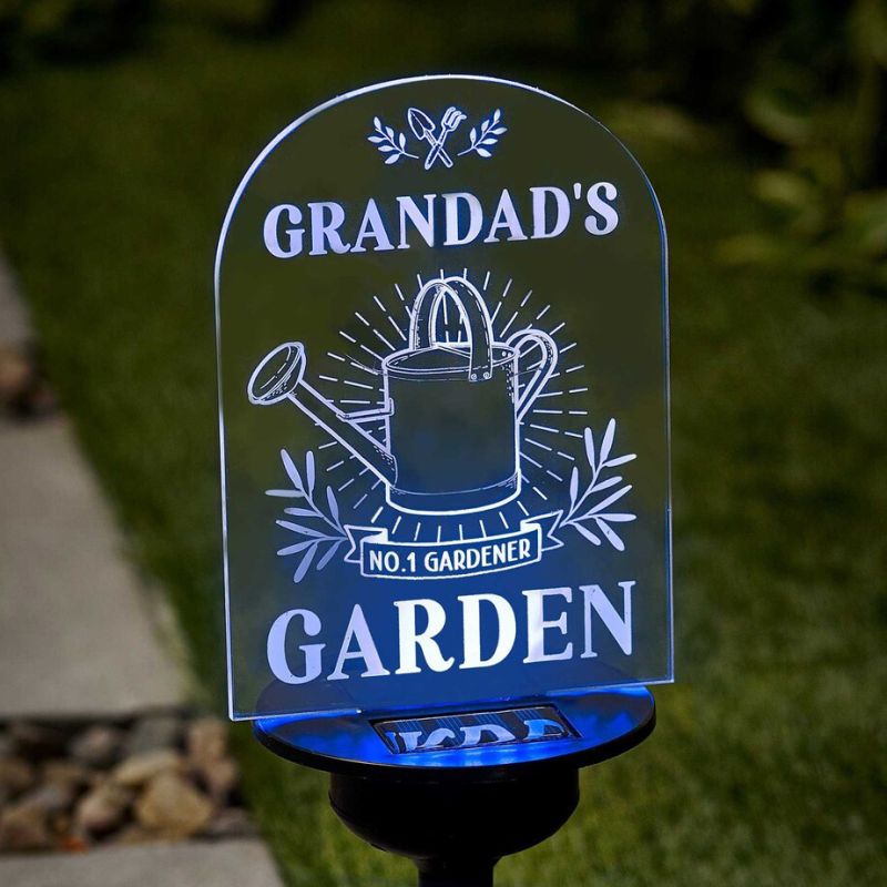 Solar garden signs cheap