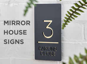 Contemporary House Signs