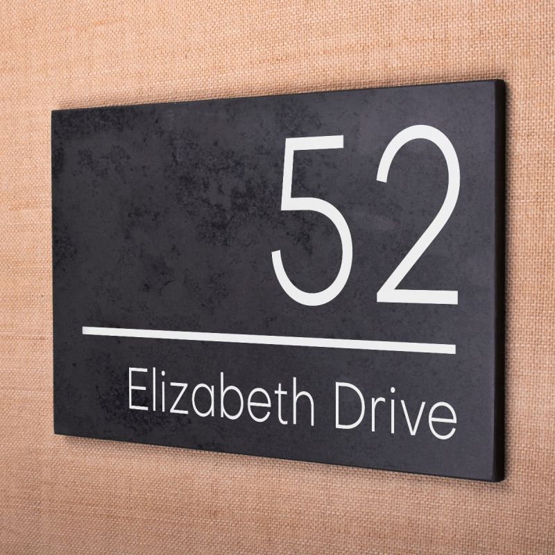 Value Slate House Signs 20cm X 30cm Printed House Signs