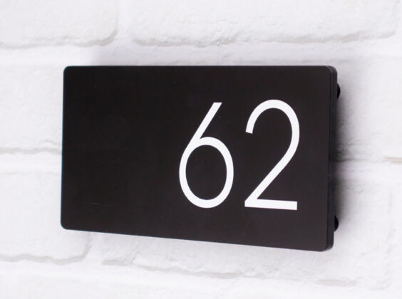 Contemporary House Sign Number Modena