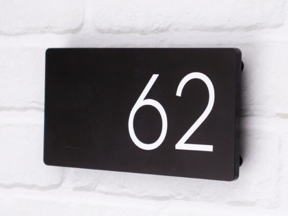 Contemporary House Sign Number Modena